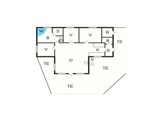Maison de vacances Søndervig Plan d'étage 21