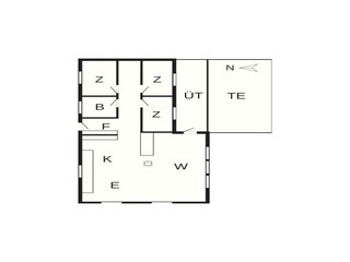 Vakantiehuis Lyngså Grondplan 24