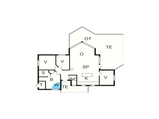 Vakantiehuis Bork Havn Grondplan 36