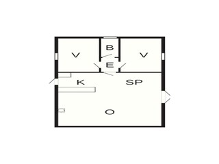 Casa de vacaciones Sønderballe Plano de planta 3