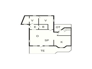 Casa de vacaciones Børkop Plano de planta 2