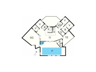 Maison de vacances Søndervig Plan d'étage 56