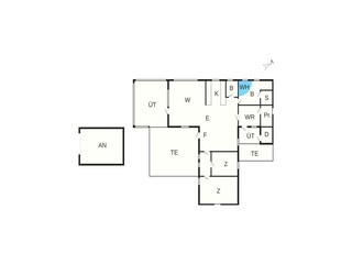 Ferienhaus Søndervig Grundriss 5