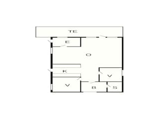 Vakantiehuis Løkken Grondplan 2
