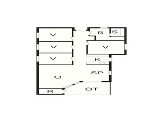 Vakantiehuis Marielyst Grondplan 4