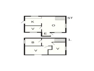 Vakantiehuis Havneby Grondplan 43