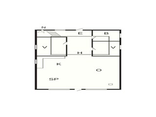 Vakantiehuis Harboøre Grondplan 39