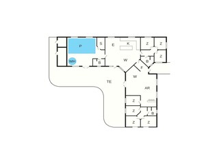 Casa de vacaciones Kegnæs Plano de planta 6