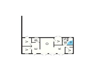 Vakantiehuis Boddum Grondplan 43