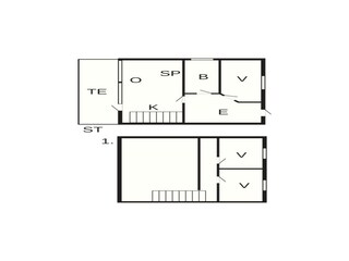 Vakantiehuis Blåvand Grondplan 42