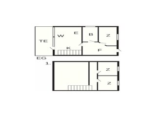 Vakantiehuis Blåvand Grondplan 3