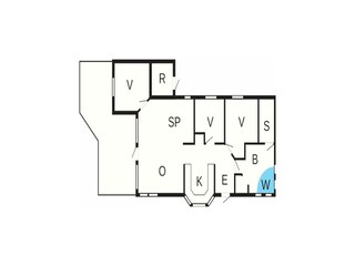 Vakantiehuis Fjellerup Strand Grondplan 51