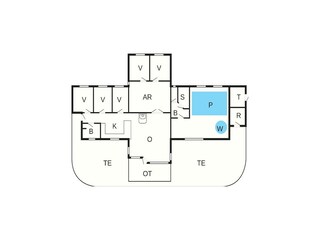 Casa per le vacanze Vaeggerløse Pianta del piano 46