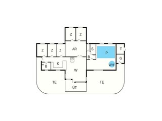 Vakantiehuis Vaeggerløse Grondplan 47
