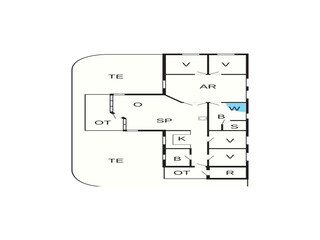 Vakantiehuis Kongsmark Grondplan 2