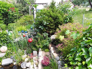 Blühender Garten