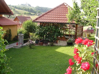 Vom Rosenbogen zur Weinlaube