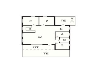 Vakantiehuis Blokhus Grondplan 3