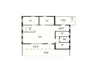 Vakantiehuis Blokhus Grondplan 2