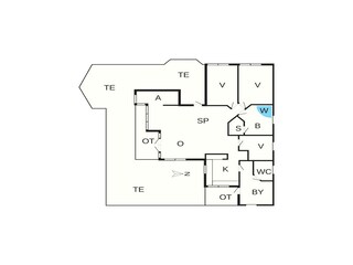 Vakantiehuis Vaeggerløse Grondplan 4
