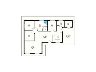 Vakantiehuis Sjølund Grondplan 25