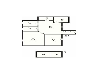 Vakantiehuis Købingsmark Grondplan 23