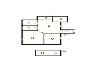 Vakantiehuis Købingsmark Grondplan 23