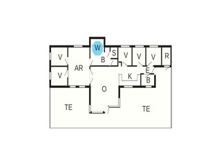 Vakantiehuis Rødby Grondplan 23