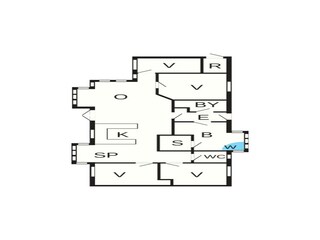 Vakantiehuis Hasle Grondplan 22