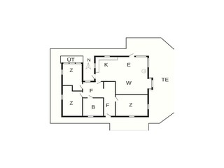 Maison de vacances Gjellerodde Plan d'étage 2