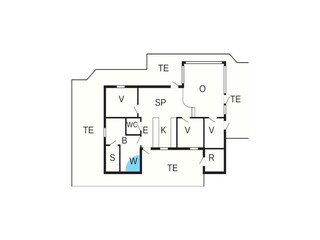 Vakantiehuis Løkken Grondplan 25