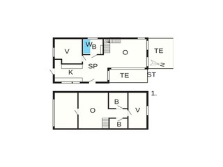 Vakantiehuis Middelfart Grondplan 42