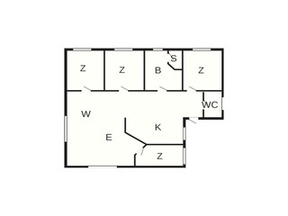 Ferienhaus Søndervig Grundriss 2