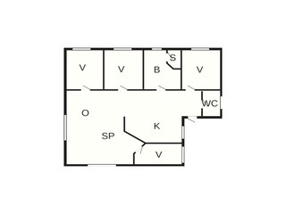 Ferienhaus Søndervig Grundriss 3