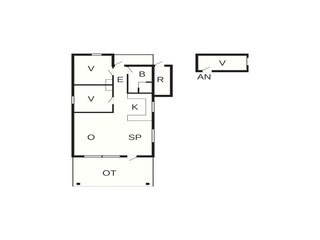 Casa de vacaciones Østby Plano de planta 4