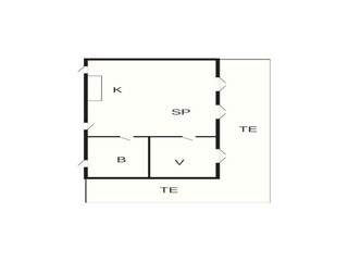 Vakantiehuis Bjert Strand Grondplan 24