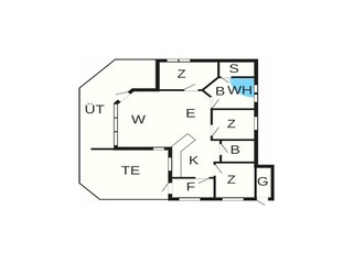 Vakantiehuis Ørding Grondplan 30