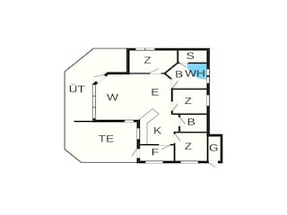Vakantiehuis Ørding Grondplan 32