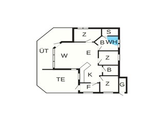 Casa de vacaciones Ørding Plano de planta 32