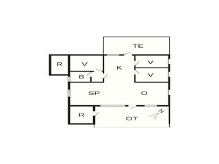Vakantiehuis Vaeggerløse Grondplan 41
