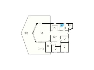 Ferienhaus Lønstrup Grundriss 16