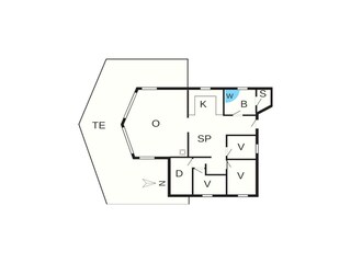 Maison de vacances Lønstrup Plan d'étage 16