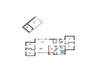 Vakantiehuis Blåvand Grondplan 36