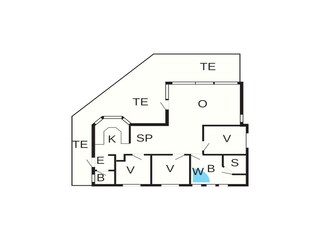 Vakantiehuis Hejlsminde Grondplan 48