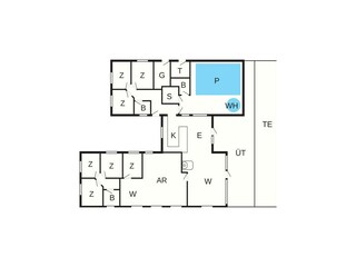 Casa de vacaciones Købingsmark Plano de planta 9