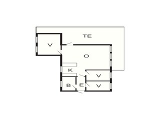 Vakantiehuis Østby Grondplan 39