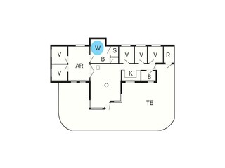 Maison de vacances Vaeggerløse Plan d'étage 45