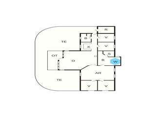 Casa de vacaciones Kramnitse Plano de planta 44