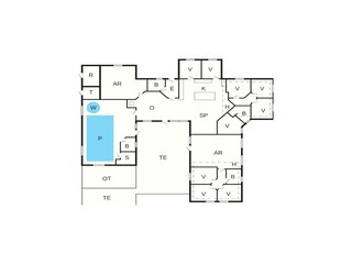 Vakantiehuis Løkken Grondplan 41
