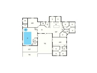 Casa per le vacanze Løkken Pianta del piano 38